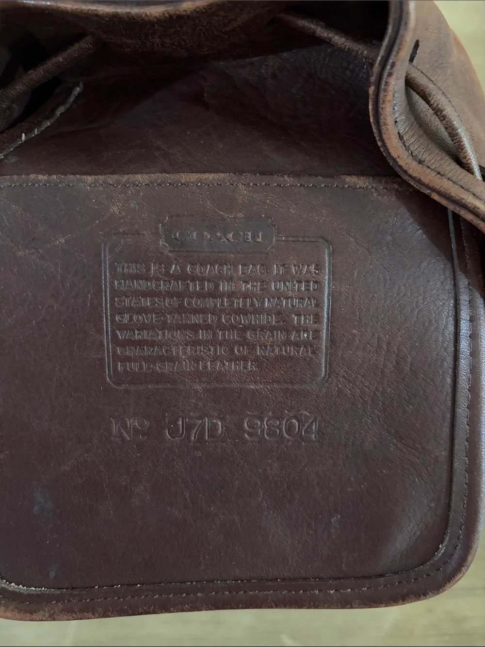 Coach 4151 Milk Chocolate Brown Vintage Drawstring Bucket Bag